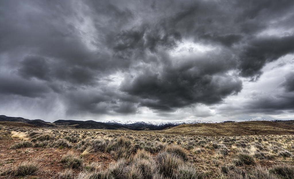 cloudy rainy dreary day