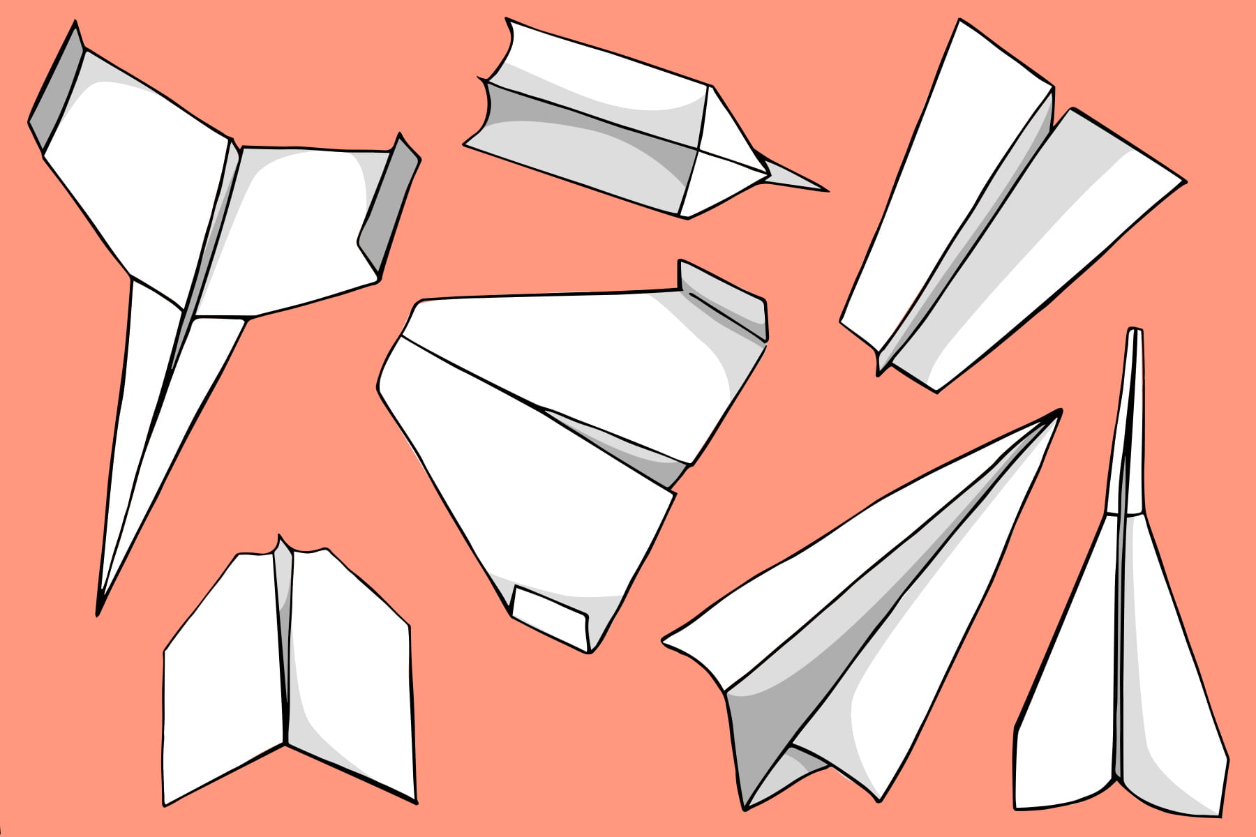 how to make a fast paper airplane that flies far step by step