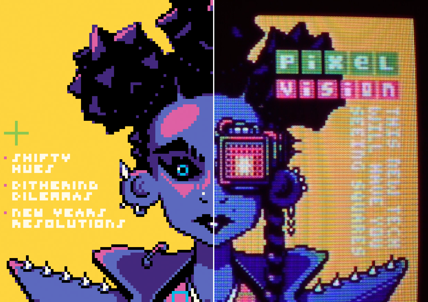 Pixel Art Conjures Nostalgia For A Screen Look That Didn't Exist