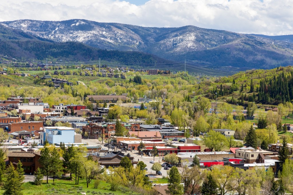 A small American town in a valley