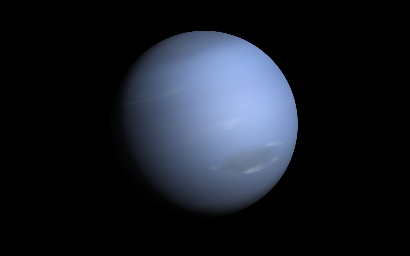 Blue Neptune planet "Elements of this image furnished by NASA"